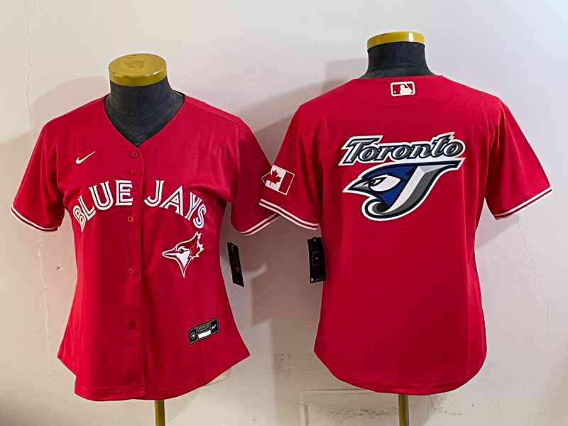 women 2026 Toronto Blue Jays blank red Game Nike MLB Jersey 0715004